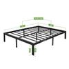 45MinST 14 Inch Reinforced Platform Bed Frame/3500lbs Heavy Duty/Easy Assembly Mattress Foundation/Steel Slat/Noise Free/No Box Spring Needed, Full view 3