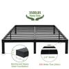 45MinST 14 Inch Reinforced Platform Bed Frame/3500lbs Heavy Duty/Easy Assembly Mattress Foundation/Steel Slat/Noise Free/No Box Spring Needed, Full view 4