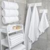 American Soft Linen Luxury 4 Piece Bath Towel Set, 600 GSM 100% Cotton Turkish Bath Towels for Bathroom, 27x54 in Extra Large Bathroom Shower Towels, White view 2