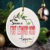 Fort Leonard Wood Missouri Souvenir Christmas Ornament 2025 Someone in Fort Leonard Wood MO Loves Me! Christmas Family Friend Gifts Ideas 3" White view 1