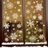 267 PCS Christmas Snowflake Window Stickers - White Snowflake Clings for Glass Windows view 1