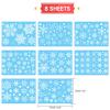 267 PCS Christmas Snowflake Window Stickers - White Snowflake Clings for Glass Windows view 2