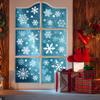 267 PCS Christmas Snowflake Window Stickers - White Snowflake Clings for Glass Windows view 4