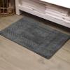 Home Weavers Classy Bathmat 100% Cotton Bathroom Rugs Set, Bathroom Dcor, Washable Rug, Extra Soft and Absorbent Bath Rug, Kitchen Mat, Bath Mat Set, Bath Floor Mat Non Slip, 17"x24" Rectangle, Gray view 2