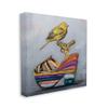 Stupell Industries Abstract Multi-Color Shoe with Yellow Warbler view 1