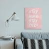 Stupell Industries Stay Home Stay Cozy Geometric Pink Pattern view 2
