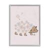 Stupell Industries Dandelion Flower Hedgehog Cute Floral Animal view 1
