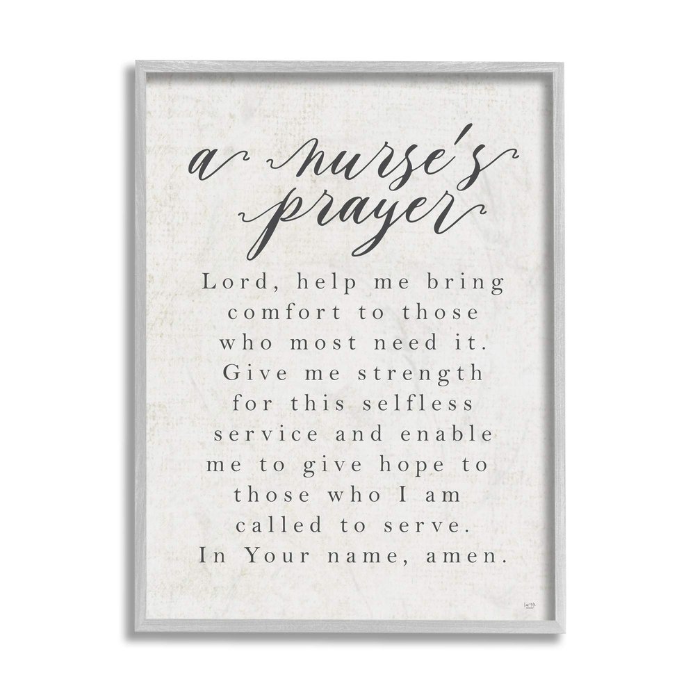 Stupell Industries A Nurse's Prayer Inspirational Office Faith