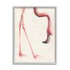 Stupell Industries Pink Flamingo Bending Feet Beak Detail view 1