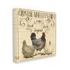 Stupell Industries Organic Farm Chicken Eggs Vintage Tan Beige, Design by Grace Popp Canvas Wall Art, 24 x 24 view 1