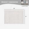 Home Weavers Classy Bathmat 100% Cotton Bathroom Rugs Set, Bathroom Dcor, Washable Rug, Extra Soft and Absorbent bath Rug, Kitchen Mat, Bath Mat Set, Bath Floor Mat Non Slip, 17"x24" Rectangle, White view 2