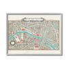 Stupell Industries Vintage Parisian Map Seine River French City view 1