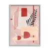 Stupell Industries Warm Abstract Shapes Red Pop Plant Detail view 1