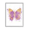 Stupell Industries Purple Butterfly Paint Splatter Glam Insect view 1