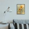 Stupell Industries Sunflower Bloom Soft Yellow Summer Petals, Design by Albena Hristova Black Framed Wall Art, 16 x 20 view 2
