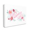 Stupell Industries Girls Support Girls Pink Phrase Rose Florals view 1