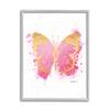 Stupell Industries Hot Pink Pop Butterfly Glam Paint Splatter view 1