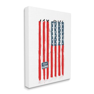 Stupell Industries American Flag Birds on Wall Political Statement