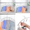 AmtBety 3 Pack Clothes Drying Rack with 12 Clips,Folding Stainless Steel Drying Hanger for Drying Socks,Drying Towels, Hat,Scarf,Diapers,Handkerchief,Bras, Baby Clothes,Lingerie,Socks,Gloves view 4
