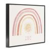 Stupell Industries Sunshine Rainbow with Love Text Red Yellow, Design by Daphne Polselli Black Framed Wall Art, 16 x 20, Beige view 2