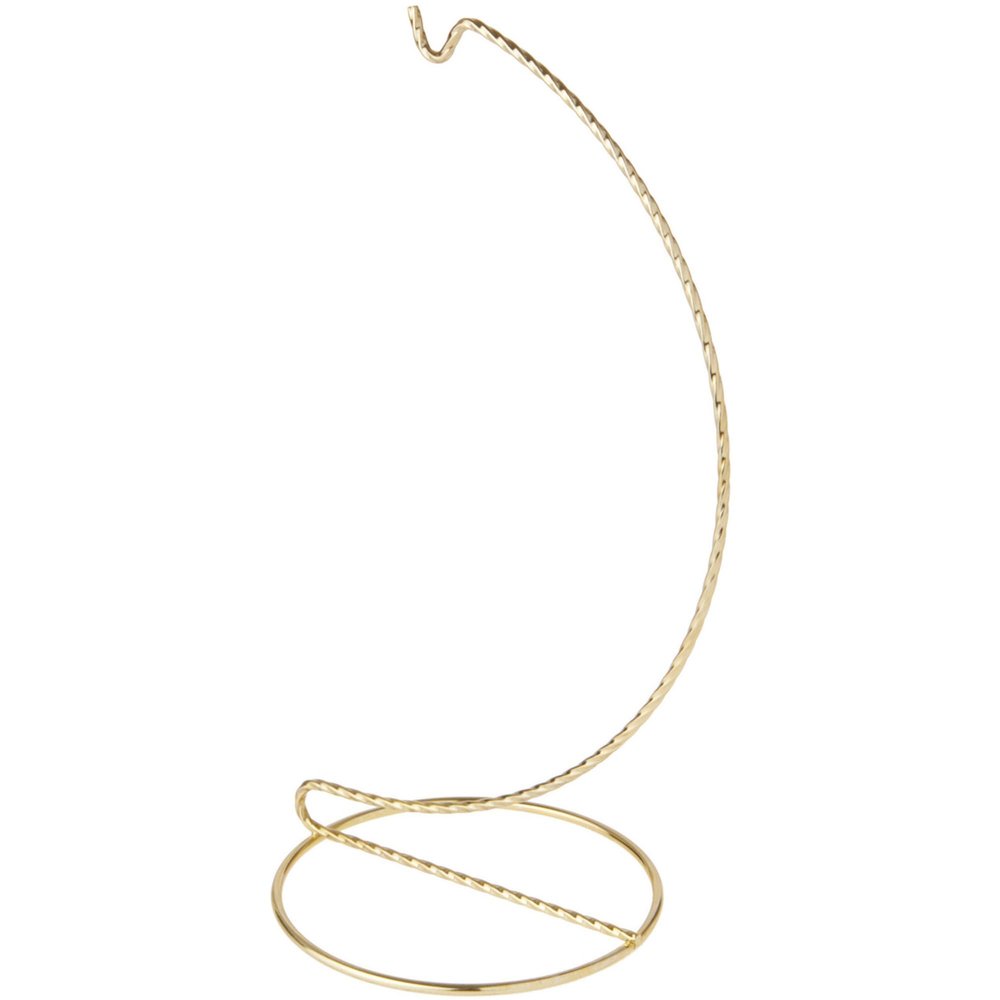 Bard's Twisted Gold-Toned Ornament Stand, 9" H x 3.75" W x 3.75" D, Pack of 12