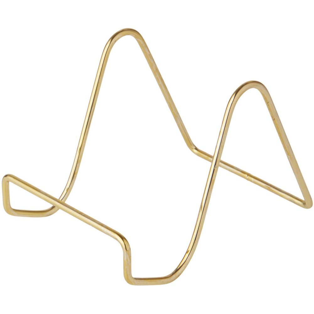 Bard's Plain Gold-toned Wire Easel Stand, 3" H x 3" W x 4.5" D, Pack of 12