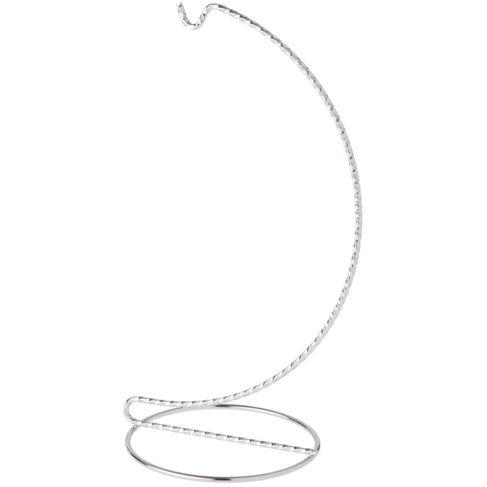 Bard's Twisted Silver Ornament Stand, 9" H x 3.75" W x 3.75" D, Pack of 12