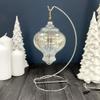Bard's Twisted Silver Ornament Stand, 9" H x 3.75" W x 3.75" D, Pack of 12 view 3