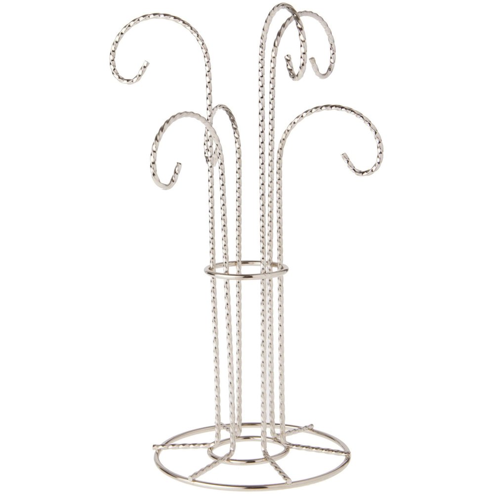 Bard's 6 Arm Silver Ornament Stand, 12" H x 6" W x 6" D, Pack of 2
