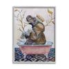 Stupell Industries Regal Safari Elephant with Pink Bath Tub view 1