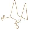 Bard's Music Note Scroll Gold-toned Wire Easel Stand, 5" H x 6.5" W x 5" D, Pack of 12 view 1