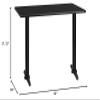 BizChair 30"x42" Rectangular Black Laminate Table Top with 5"x22" Bases view 2