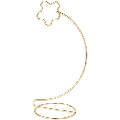Bard's Star Gold-toned Ornament Stand, 8.25" H x 3.5" W x 3.5" D, Pack of 12