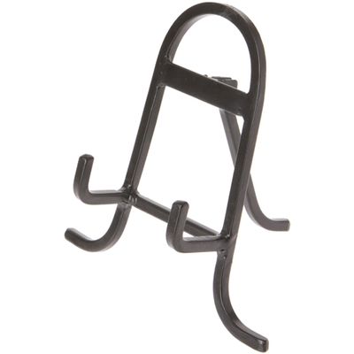 Bard's Small Black Wrought Iron Easel, 6" H x 5.5" W x 4" D (For 6" - 8.5" Plates), Pack of 4