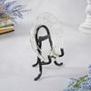 Bard's Small Black Wrought Iron Easel, 6" H x 5.5" W x 4" D (For 6" - 8.5" Plates), Pack of 4 view 2