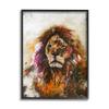 Stupell Industries Abstract Lion's Mane Over Distressed Tan Brown view 1