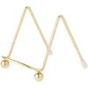 Bard's Brass Wire Easel for Small, Flat Items, 2.5" H x 2.25" W x 3.25" D, Pack of 12 view 1