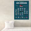 BUY ART FOR LESS Officially Licensed The History of Air Jordans 1984 through 2014 Info-Graphic Art Poster - 36 x 24 Inch - Decorative Print - Poster Paper - Ready to Frame view 2
