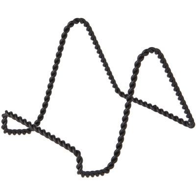 Bard's Twisted Black Wire Easel Stand, 3" H x 3" W x 4.5" D, Pack of 12