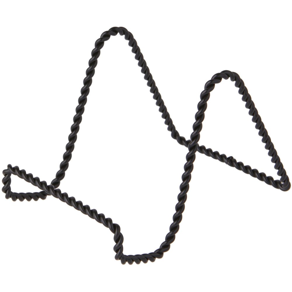 Bard's Twisted Black Wire Easel Stand, 3" H x 3" W x 4.5" D, Pack of 12
