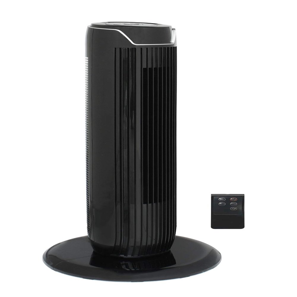 SPT SF-1536BK: Tower Fan with Remote and Timer in Black