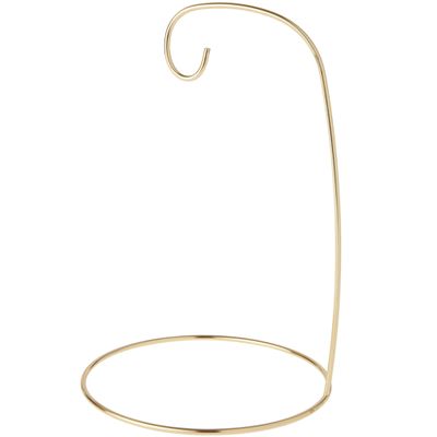Bard's Gold-toned Ornament Stand, 8" H x 5.25" W x 5.25" D, Pack of 12