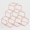 Charmed Hexagon 6 Bottle Wine Rack in Rose Gold view 2