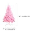 ABOOFAN 47 Inch PVC Artificial Christmas Tree Christmas Holiday Party Decoration (Pink) view 4