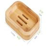 Dtacke Handmade Wood Bamboo Soap Dish Tray Case Bathroom Storage Natural Bamboo Soap Holder 2 Pack (Soap Dish) view 2