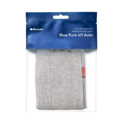 BLUEAIR Blue Pure 411 Auto Light Gray Pre-Filter, Washable Fabric Traps Pollen, Pet Hair & Dust, Winter Reed