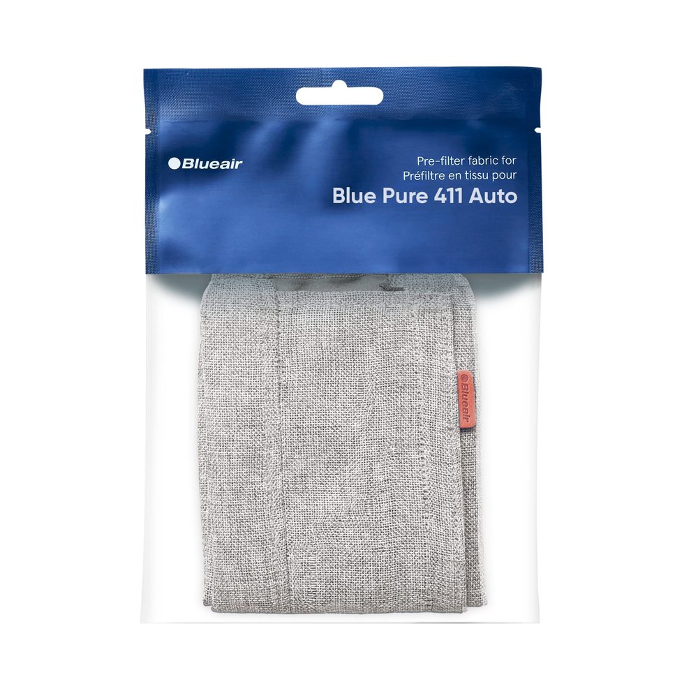 BLUEAIR Blue Pure 411 Auto Light Gray Pre-Filter, Washable Fabric Traps Pollen, Pet Hair & Dust, Winter Reed