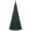 vidaXL Christmas Tree, Pop-up String Artificial Xmas Tree with LEDs, Christmas Ornament for Indoor Outdoor, Holiday Party Decoration, Green view 4