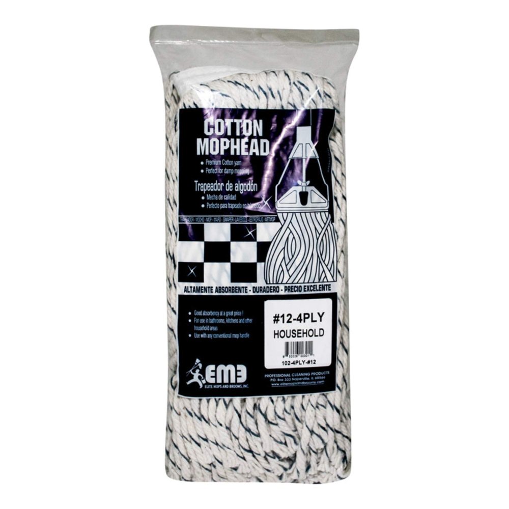 Lanier Mop Head Cut End Cotton 4 Ply # 12 Blue Bagged