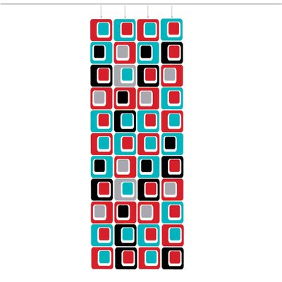 Atomic Mobiles Hip Retro Coolsville Room Divider DIY Kit - Mid Century Modern Contemporary Room Partition - Home & Office Decor - Many Sizes! (M - 28w x 72h)